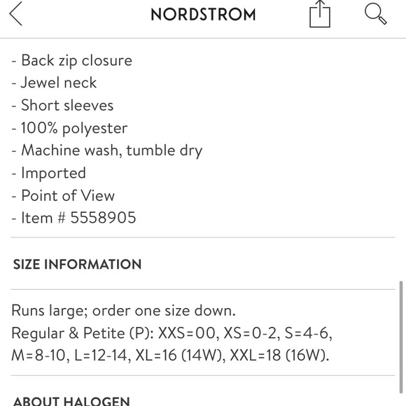 Green Halogen Ruffle Hem Shift Dress, Medium - Picture 8 of 9